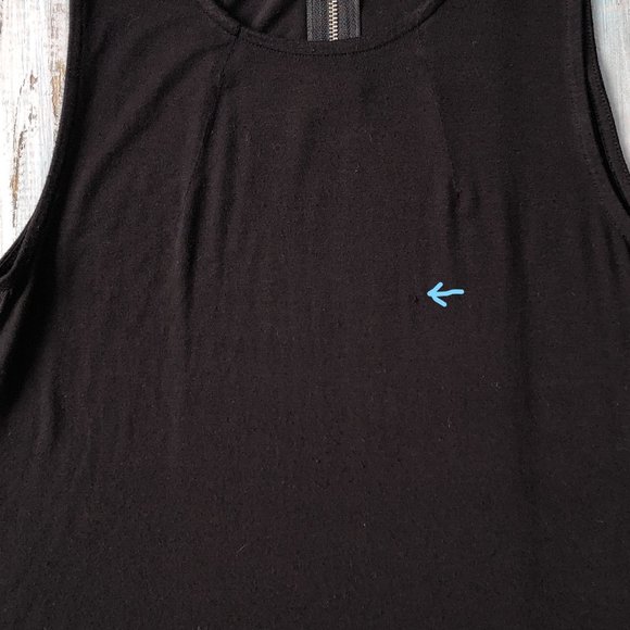 Cotton On Black Top / Tank with Zipper Back - Picture 9 of 10